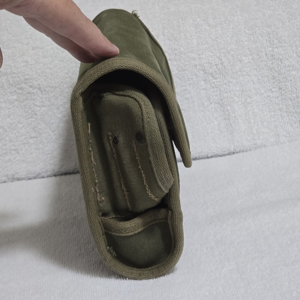 Vintage US Military M18A1 Chemical Detector Kit Canvas Case‎ Pouch ITT - Picture 4 of 16